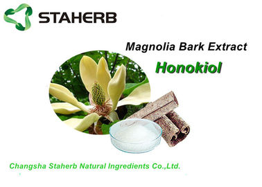 China White Pure Natural Plant Extracts , Emagnolia Bark Extract Powder 2%-98% Honokiol HPLC supplier