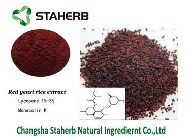 China Lovastatin Monacolin K Red Yeast Rice Extract Red Fine Powder Colorant Function supplier