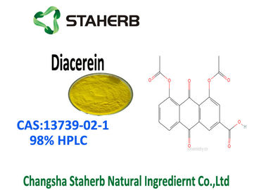 China Pure Natural 98% Diacerein Aloe Vera Extract Light Yellow Powder CAS 13739 02 1 supplier