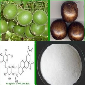 Sweetner additive Mogroside Herbal Extract Ratios Monk Fruit Powder