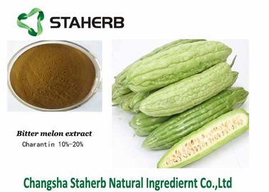 China Yellow Brown Powder Charantin Raw Materials / Bitter Melon Extract For Losing Weight supplier