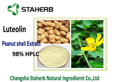 Peanut Skin Antibacterial Plant Extracts Luteolin Powder Aluteolin 98% HPLC supplier