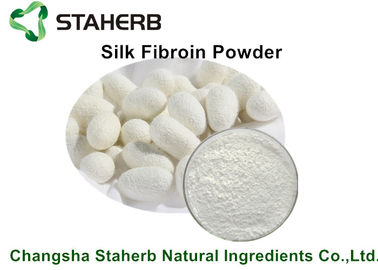 Cosmetics Grade White  Silk Fibroin Powder Main Ingredient Silk Protein supplier